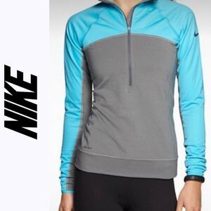 Nike Pro Half Zip Thermal Running Hoodie Top NWOT